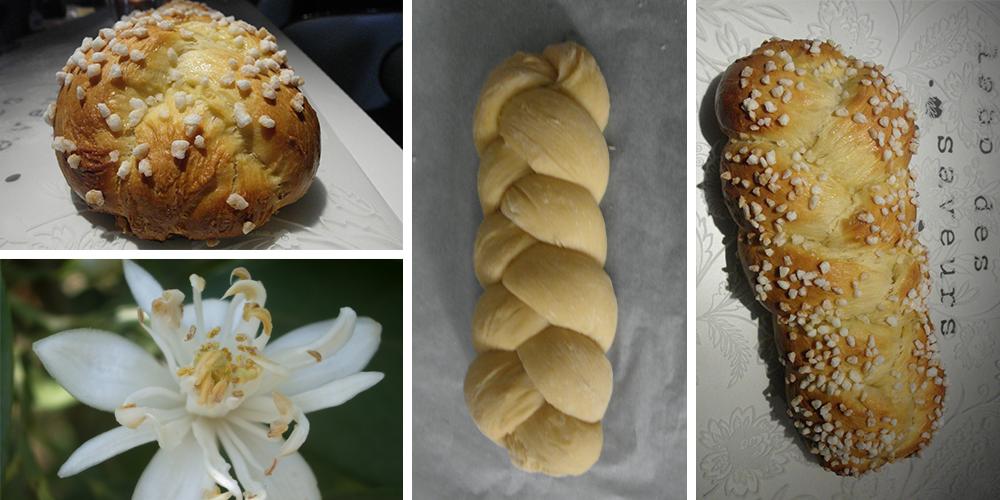 
 



 Brioche tressée à la fleur d'oranger & sucre perlé 