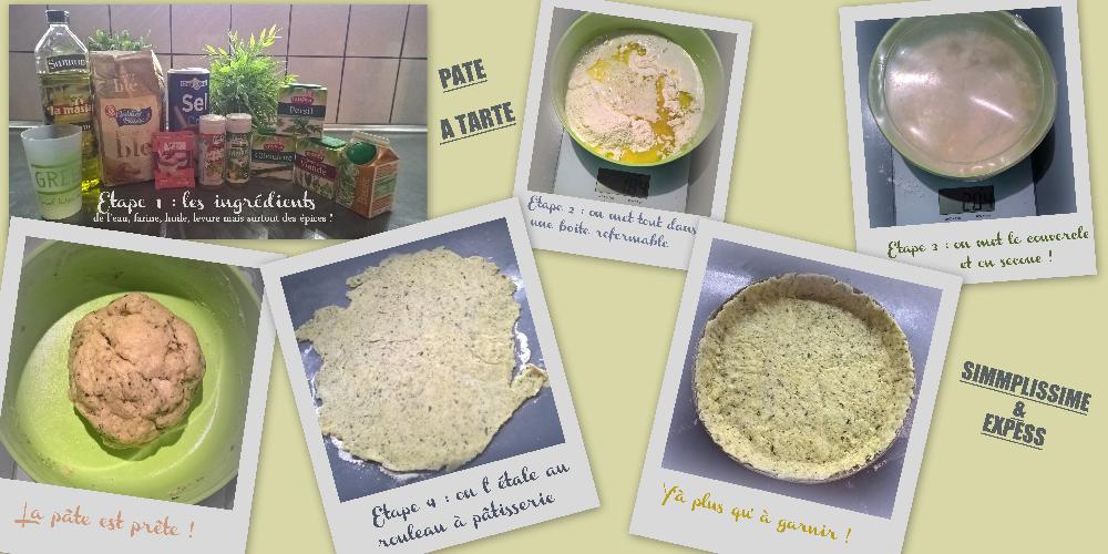 Pate à tarte  simplissime, express, magique !
