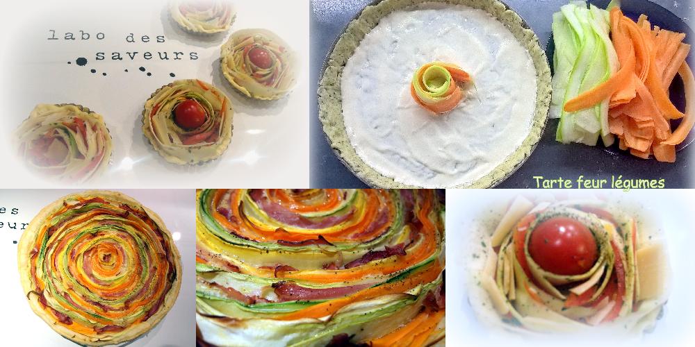  Tarte fleur légumes